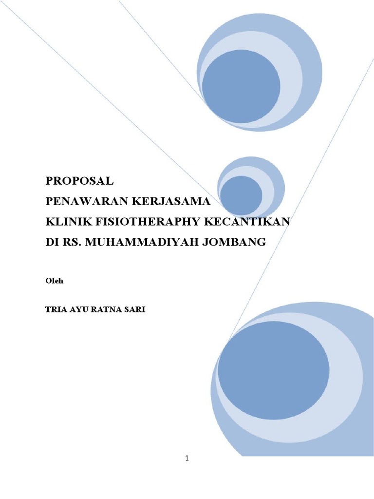 Contoh Proposal Klinik Fisioterapi Kecantikan