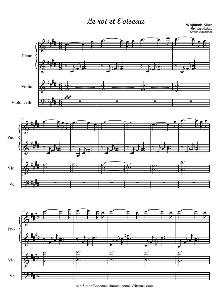 Le Roi Et L Oiseau Woljciech Retr S Bozonnet