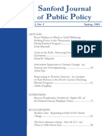 Sanford Journal of Public Policy - Volume 1 No. 1
