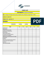 Checklist de equipamento oxi-acetileno para construção