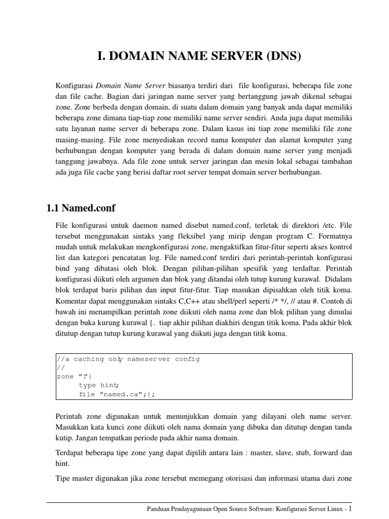 Konfigurasi Server Linux (New) | PDF | Komputer