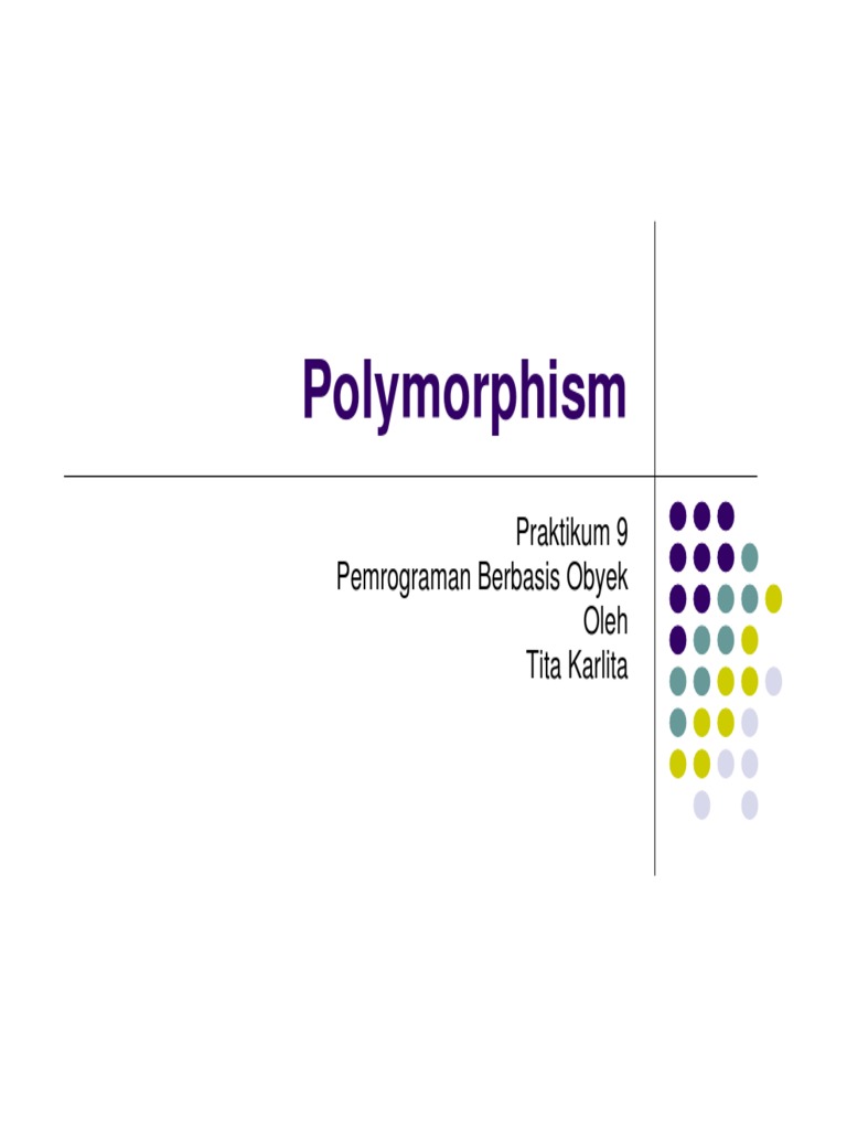 Polymorphism in Object-Oriented Java | PDF | Teaching Methods ...
