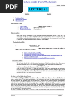 ISL201 - Islamic Studies - VU Lecture