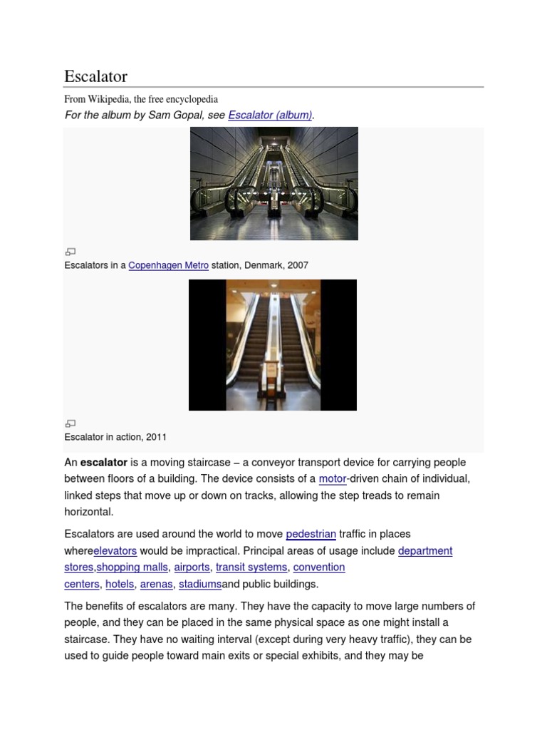 Escalator Pdf Escalator Transport