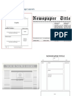 Newspaper Front Page Layouts