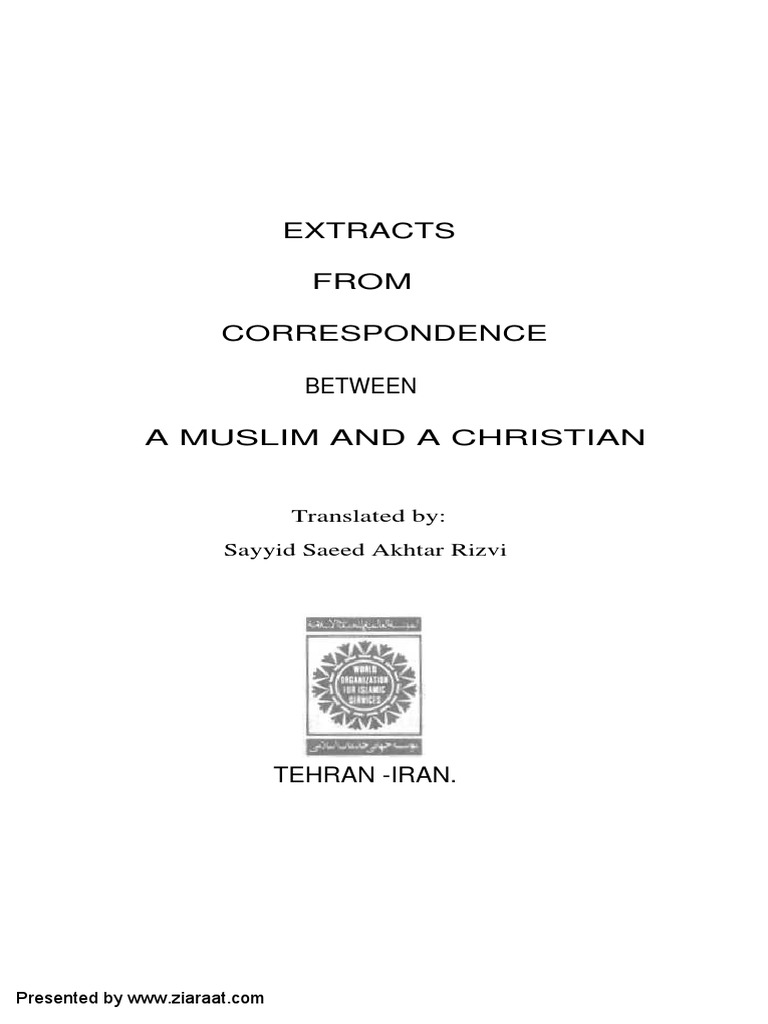 Dialog Between Muslim and Christian | PDF | Gospel Of Matthew | Gospels