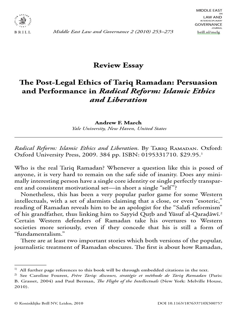 Radical Reform Review Jurisprudence Sharia