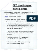 Steps For MOSFET Small Signal Analysis