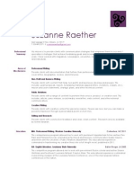 Raether Suzanne Resume
