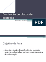 Confecção de blocos de proteção