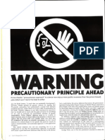 Last Magazine - Warning Precautionary Principle Ahead - John Gillott - Summer 2000