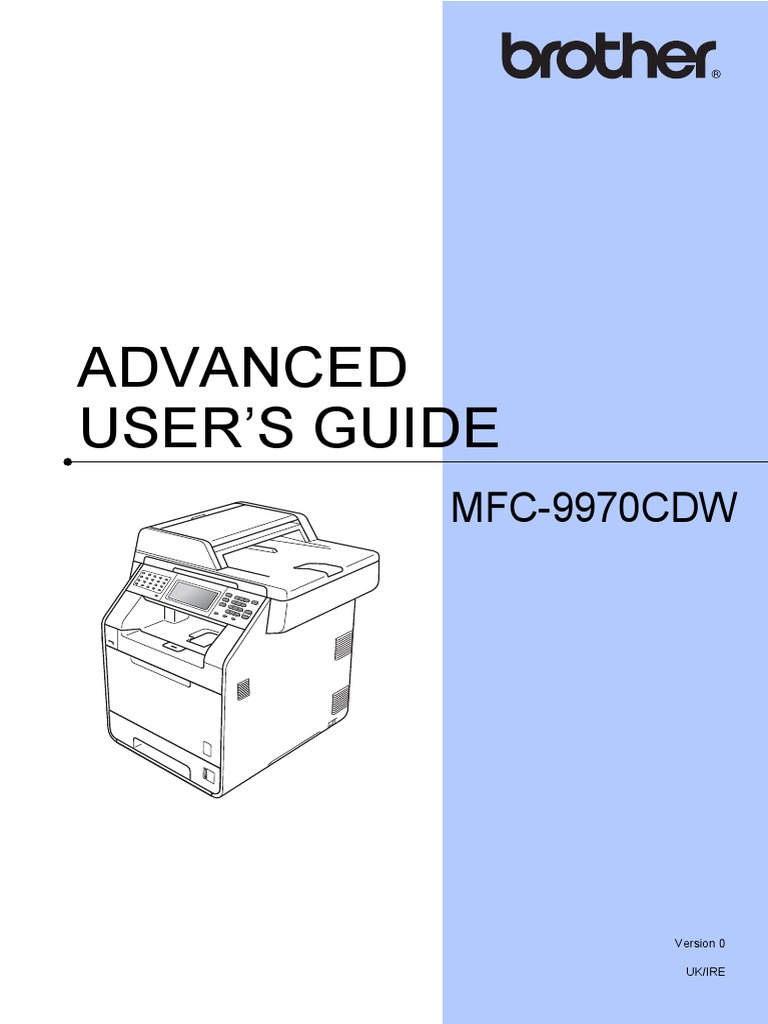 Brother 9970cdw Printer Advanced Guide | PDF | Fax | Password