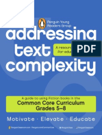 Addressing Text Complexity: Common Core Curriculum Grades 5-8