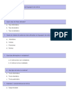 Assinala características da linguagem da notícia