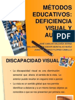Educacion Especial Discapacidad Auditiva y Visual