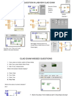 LabVIEW Mostly Missed Question in CLAD