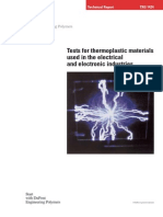 Tests For Thermoplastic Materials Used in The Electrical and Electronic Industries