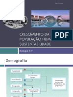 Crescimento Da População Humana e Sustentabilidade