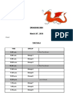 Dragons Den Timetable 2010