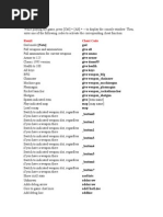 Cheat Codes Doom 3