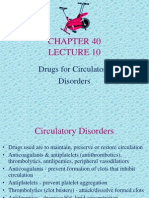 Drugs For Circulatory Disorders