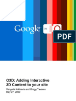 O3D: Adding Interactive 3D Content To Your Site