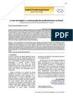 2013. TORCATO. Historia Do Proibicionismo