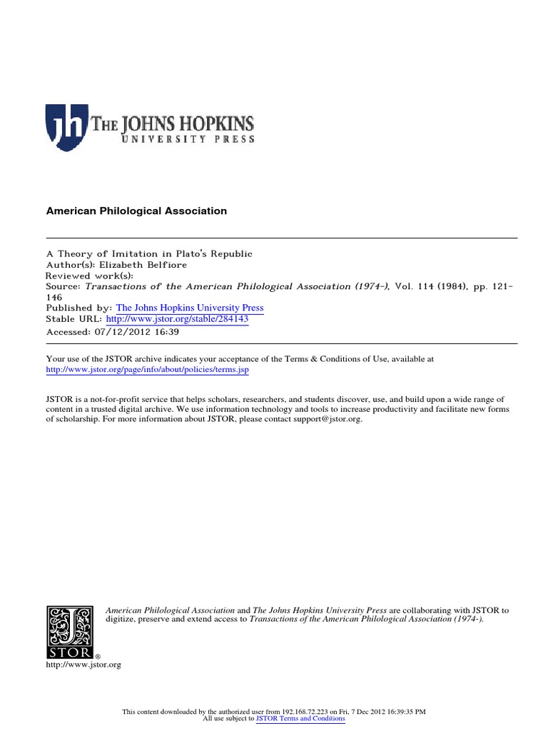 A theory of imitation in plato pdf plato epistemology