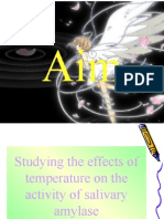 The Effect of Temperature On Enzyme Reaction