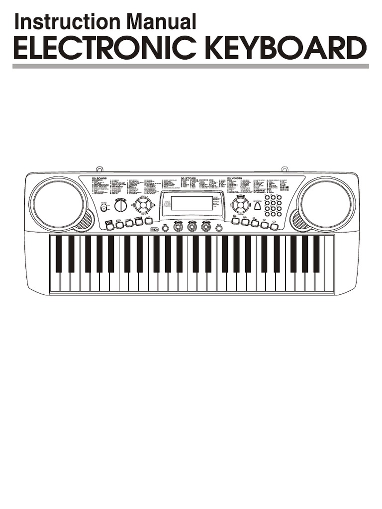 Electronic Keyboard MC-49 Manual | PDF | Synthesizer | Personal Computers
