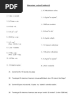 Dimensional Analysis Worksheet 2