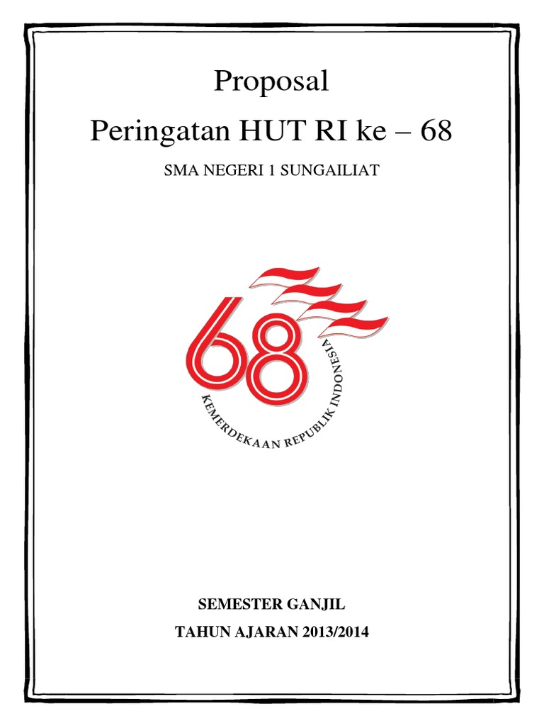 Proposal HUT RI ke-68 SMANSA