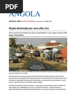 ANGOLA - Nação dominada por uma elite rica