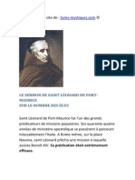 Le Sermon de Saint L Onard de Port-Maurice