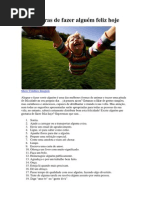 32 maneiras de fazer alguém feliz hoje