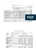 ANEXO I-ANÁLISIS DE PRECIOS UNITARIOS Y PRESUPUESTO GENERAL