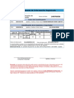 Comprobante de Información Registrada