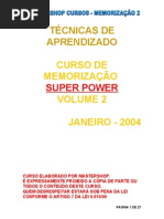 curso de memorização super power VOLUME 2