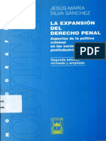 SILVA SANCHEZ Jesus Maria La Expansion Del Derecho Penal PDF