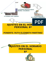 Ajuste en El Horario Personal