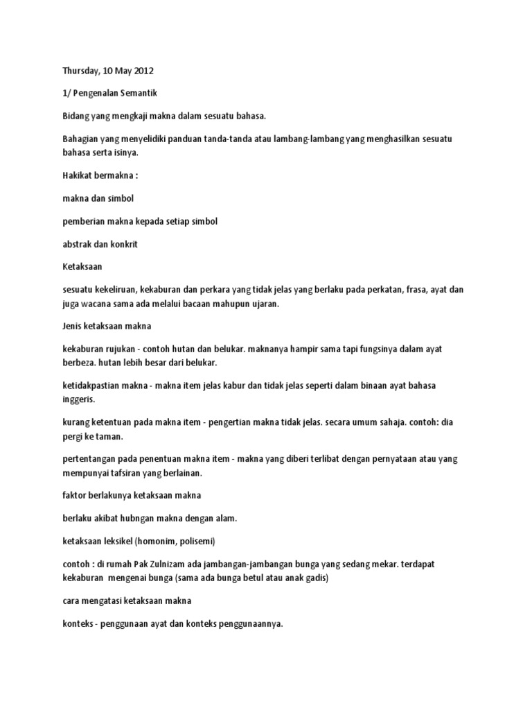 Analisis komponen makna pdf