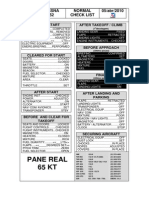 Pane Real 65 KT: Cessna 152 Normal Check List 05/abr/2010