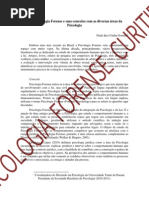Psicologia Forense e suas conexões com as diversas áreas de Psicologia GRUPO