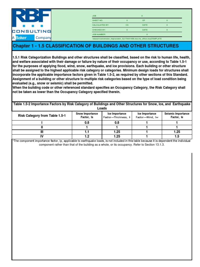 Chapter 1 - 1.5 Classification of Buildings and Other Structures | PDF