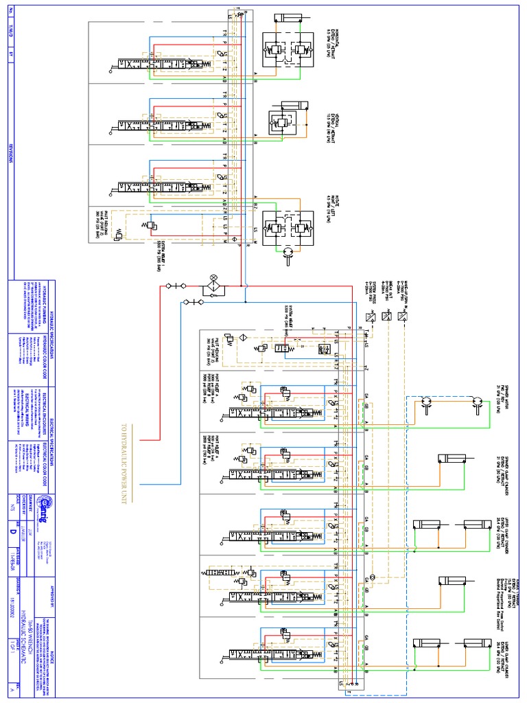 Canrig TM80 Pedestal Hydraulic Schematic | PDF | Foreign Language Studies