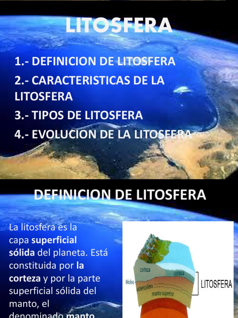 Características y Tipos de Litosfera | PDF | Manto (geología) | Placas ...
