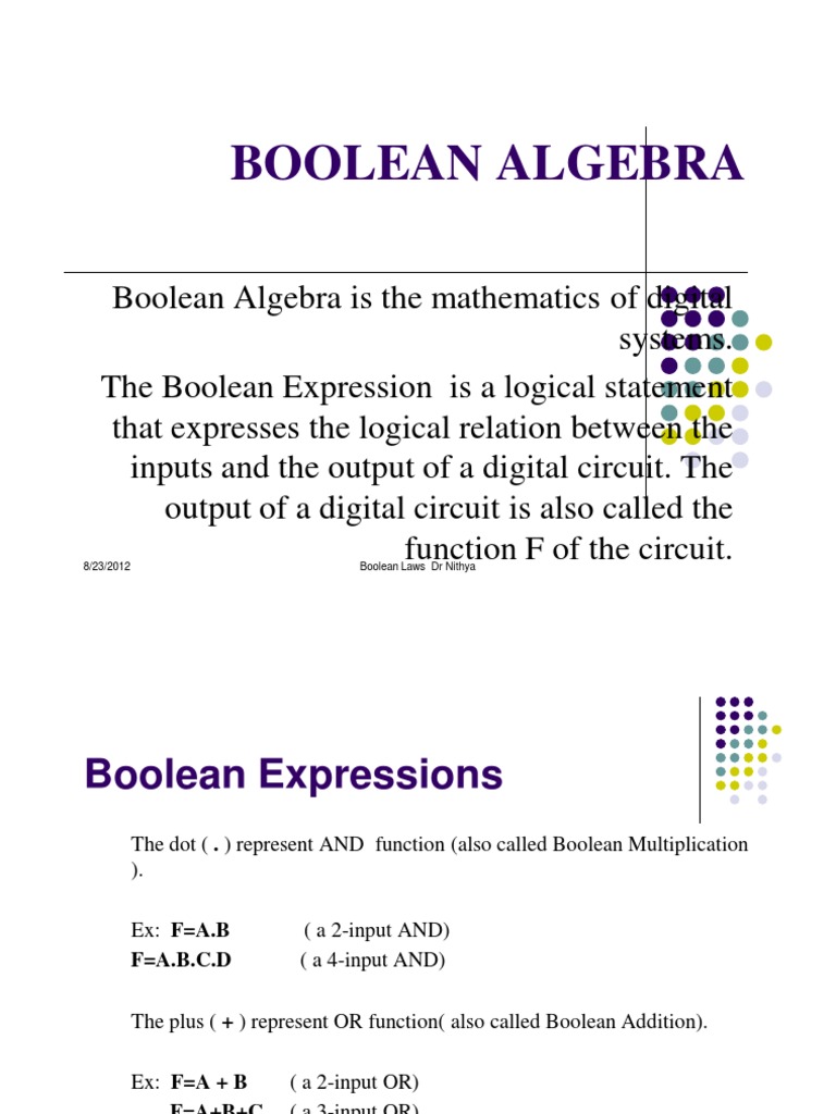 Boolean Algebra NV | PDF | Logic Gate | Boolean Algebra