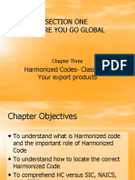 Section One Before You Go Global: Harmonized Codes-Classifying Your Export Products