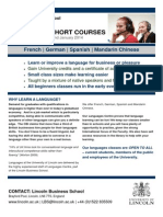 Languages Short Courses 2013 2