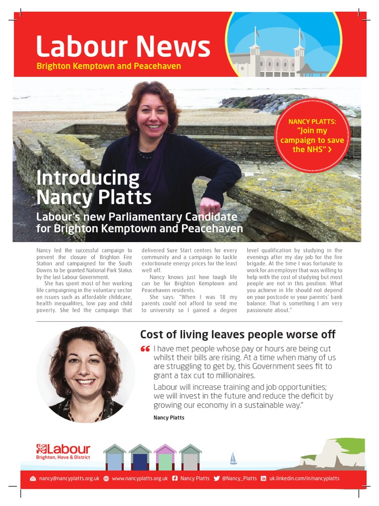 Kemptown and Peacehaven Labour News PDF National Health Service